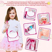Ensemble de soins pour poupée bébé ensemble de jeu d'alimentation réaliste accessoires de poupée bébé pour l'éducation des filles