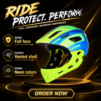 Casque de vélo intégral pour enfants, casque de cyclisme protecteur avec lumière, tailles réglables, pour la conduite estivale