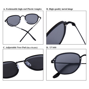 Gafas de Sol para Mujer Conchen, Protección UV400, Montura de PC, Lentes Doradas Clase 2, Gafas de Sol de Moda para Viajes y Conducción - Product Image 4