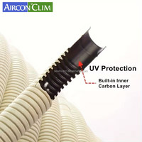 Tuyau de drainage de condensat universel flexible en PE de haute qualité pour système de climatisation et de réfrigération, nouvelle conception bicolore