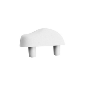 Parachoques ovalado de plástico de 13x7 mm, soporte para estante de baño montado en la pared, diseño minimalista, duradero, ahorro de espacio - Product Image 1