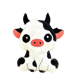 Jouet à mâcher en cuir de vache mignon de dessin animé pour chiens, petite taille, durable, utilisation en intérieur, écologique, économique, saveur originale - Product Image 1