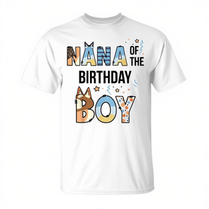 Camiseta Nana Of The Birthday Boy Party, camiseta azul a juego para amantes de los perros - Product Image 2