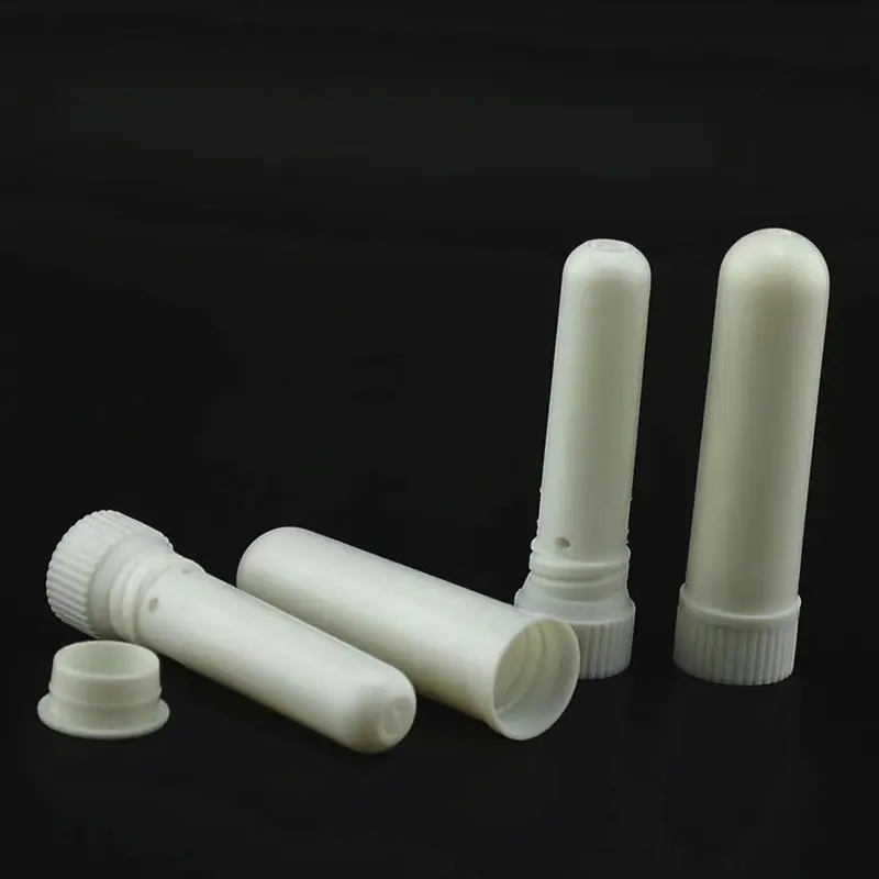 Wholesale Widely PP White Empty Blank Plastic Essential Oil Nose Inhaler Packaging Bottle with Wicks