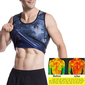 Hot Burn Fat Training Sauna Weste Getarnte Fitness übung Heat Trapping Sweat Suit