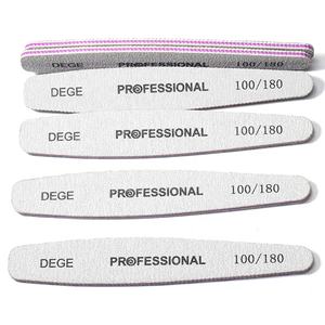 Профессиональная пилка для ногтей в форме капли, Зебра, эery доска 100/180 Грит с профессиональным логотипом DEGE - Product Image 1