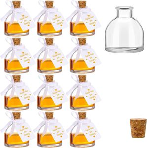 Wholesale 100pcs 50/100/150/200/250ml High-end Clear Glass Wine Whisky Vodka Tequila <b>Bottles</b> with <b>Cork</b> Seal and Screen Printing - Product Image 1