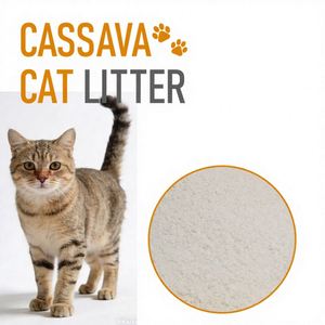 Arena para Gatos de Yuca Biodegradable Ecológica de Alta Calidad, Baja en Polvo, Aglutinación Rápida y Control de Olores, Fabricación OEM ODM - Product Image 1
