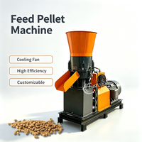 Machine de fabrication de granulés d'aliments pour animaux à haute efficacité 2 tonnes/h avec ventilateur de refroidissement CE pour volailles, poulets, bovins, porcs, moutons, lapins