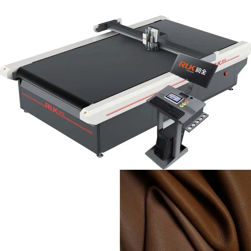 RUK-plóter de corte de tela tejida MCC03-2516, máquina de corte de fibra de tela automática, venta al por mayor