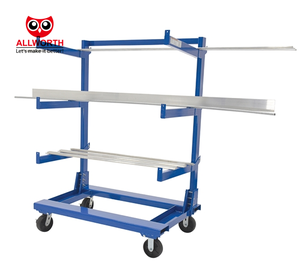 รถเข็นท่อคานเหล็กสองด้านพับได้เคลือบผงสำหรับเวิร์กสเตชัน - Product Image 2