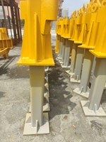 Pièces de machines de construction 100 % personnalisées, poteau en acier soudé pour cadre d'équipement lourd