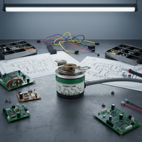 Encodeur linéaire optique incrémental 1024 PPR, encodeur rotatif, encodeur de signal différentiel, longue portée 7272