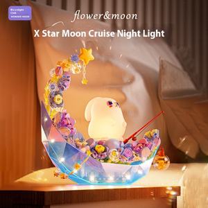 Set de Bloques de Construcción Moonlight Society 804258-59, Juguete de Plástico para Niñas, Luz Nocturna, Regalo de Cumpleaños, Juguete de Ensueño - Product Image 2