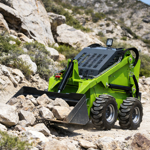 Carregadeira Compacta de Rodas Mini Carregadeira Pesada com Pneus Duráveis para Terreno Lamacento Projeto de Paisagismo - Product Image 3