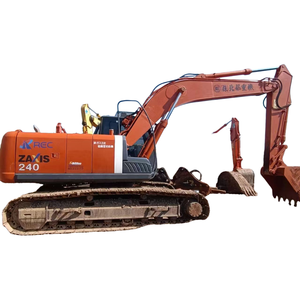 ฮิตาชิ Zx240ตีนตะขาบรถขุดใช้ฮิตาชิ Zx240ตีนตะขาบรถขุดรถขุดไฮดรอลิเครื่องก่อสร้าง - Product Image 1