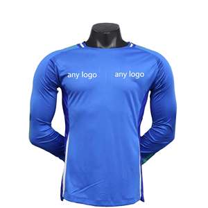 Camisa de Futebol Italiana para Jogador - 100% Poliéster, Gola Redonda, Manga Curta, Secagem Rápida - Product Image 1