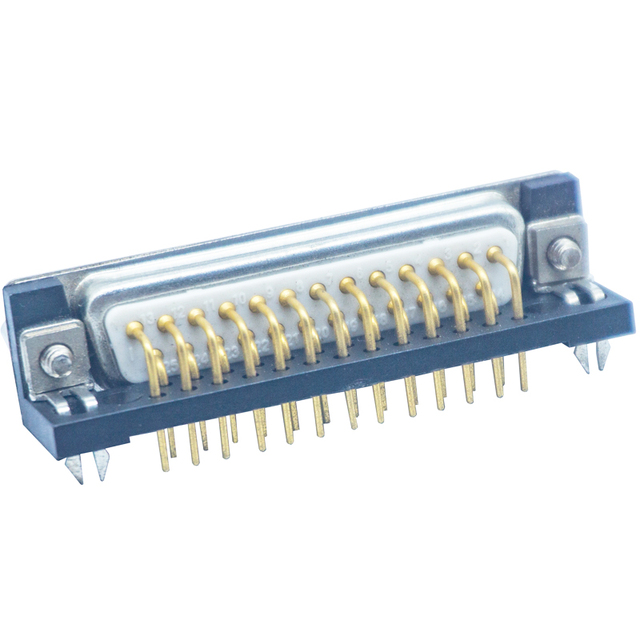 25 Pin PCB 90 Degree DIP Golden Type Male VGA D-SUB Connector