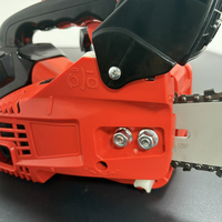 HOTOKA 25.4cc Mini tronçonneuse à poignée supérieure Motosierra 2 temps essence Scie à chaîne pour machine à couper le bois avec nouveau design