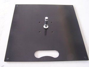 Pied platine pour <span class=keywords><strong>promotion</strong></span> en extérieur et à l'intérieur, noire laque de base de 5kg en forme carrée pour la publicité - Product Image 2