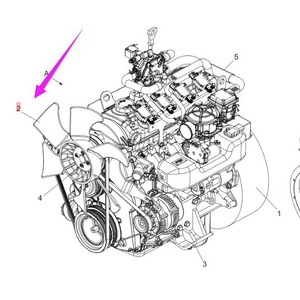 Ventilateur de refroidissement métallique Doosan Bobcat D42731773 pour chariots élévateurs modèles GC20P, 25P, 30P, 33P - Product Image 1