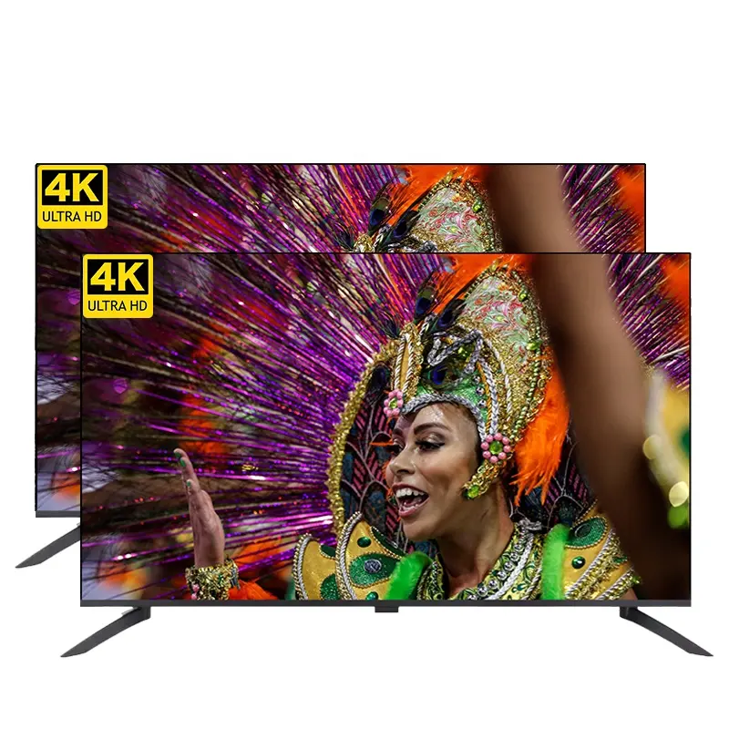 Frameloze Flatscreen Tv 60 Inch 4K Led 60 Inch Televisies Smart Tv Android Met Interne Opslag