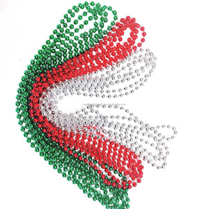 Cuentas de Plástico Electrochapadas, Cadena de Collar Colorida para Disfraces de Mardi Gras, Accesorios para Festivales, Venta al por Mayor - Product Image 4