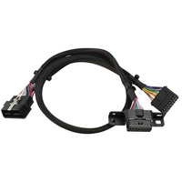 Cable Divisor OBD2 en Y J1962 de 16 Pines, Arnés de Diagnóstico Macho a Doble Hembra, Herramienta de Escaneo ECU, Extensión de Interfaz de Vehículo