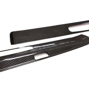 Decorazione di copertura del pedale di benvenuto con Logo esterno per <span class=keywords><strong>Porsche</strong></span> 718/911 <span class=keywords><strong>accessori</strong></span> in vera fibra di carbonio - Product Image 3
