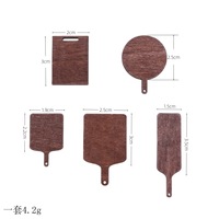 Mini miniature BJD simulation planche à découper en bois après avoir mangé des accessoires de scène modèle maison de poupée accessoires artisanat