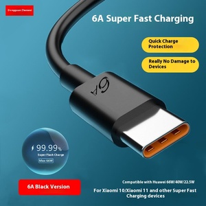 หัวเว่ยของแท้สำหรับ6A Xiaomi ชาร์จเร็วสีดำ Type-C สายข้อ<span class=keywords><strong>ม</strong></span>ูลโทรศัพท์<span class=keywords><strong>ม</strong></span>ือถือชาร์จเร็ว<span class=keywords><strong>ม</strong></span>ือถือ - Product Image 5
