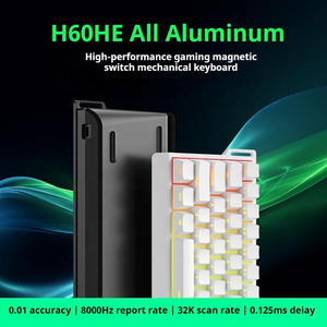 Nuevo Teclado Mecánico RGB USB Tipo-C de Aleación de Aluminio con Cable, 68 Teclas, Frecuencia de Sondeo de 8KHz, Latencia de 0.125MS, Frecuencia de Escaneo de 256KHZ, Intercambiable en Caliente - Product Image 3