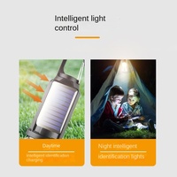 Lampe de camping solaire LED rechargeable IP65 de type C, éclairage d'urgence extérieur pour jardin, ampoule télécommandée à intensité variable 360°