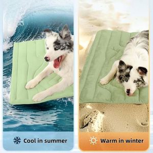 Pet Cooling <b>Mat</b> Luxury Modern Solid Soft Cooling Dog <b>Cat</b> Pad Dutch Velvet Quilted Eco-Friendly Washable Anti-Slip Breathable - Product Image 3