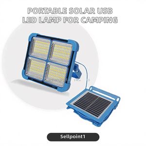 USB Rechargeable Solar LED <b>Lamp</b> <b>Wireless</b> Night Market Stall Charging ABS Material for Camping and Garden Emergency Lighting - Product Image 3