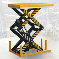 Table élévatrice à ciseaux électrique, capacité de charge de 2000 kg, élévateur à ciseaux hydraulique stationnaire pour le levage de marchandises