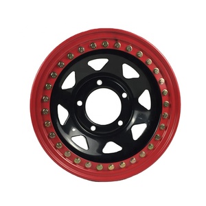 Nuevas Llantas <span class=keywords><strong>de</strong></span> Acero JAL 4WD <span class=keywords><strong>Todoterreno</strong></span> <span class=keywords><strong>de</strong></span> 8 Radios, Negras, 5x139.7 PCD, Beadlock, 16x8/10, Certificadas CE/DOT para Reemplazo - Product Image 1