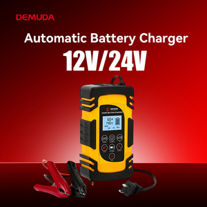 Chargeur de batterie de voiture automatique portable intelligent OEM personnalisé 8 ampères 12 volts 24V, pour batteries au plomb-acide électriques, entretien et désulfatation - Product Image 1