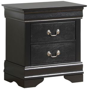 Mesita de noche Negra moderna DB Chic para el hogar, apartamento, hospital, dormitorio o muebles de sala de estar - Product Image 1