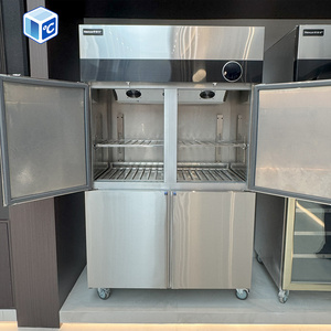 Réfrigérateur de cuisine CE ETL, quatre portes, <span class=keywords><strong>grand</strong></span> écran LCD rond, <span class=keywords><strong>porte</strong></span> en acier inoxydable, double température, congélateur vertical commercial - Product Image 2