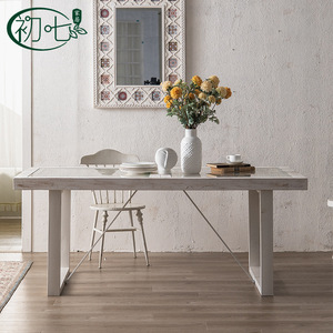 Mesa de Comedor Rectangular con Tapa de Vidrio Templado, Mueble Multiusos para Sala de Estar - Product Image 2