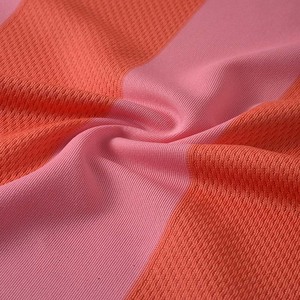 <span class=keywords><strong>Tissu</strong></span> en maille cubique tricoté 100% polyester en stock pour sublimation sur t-shirts de sport - Product Image 6