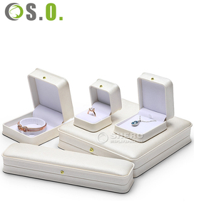 Caja de Joyería de Lujo al por Mayor, Blanca, para Collar, Pulsera, Pendientes y Anillo, con Logotipo Personalizado, Caja de Joyería Premium - Product Image 6