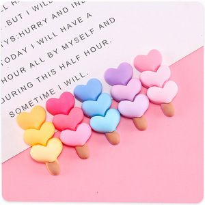 Bâtonnets décoratifs en forme de cœur, accessoires en plastique pour bricolage, fournitures faites à la main pour la Saint-Valentin - Product Image 1