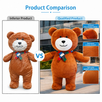 Costume de Mascotte Gonflable Professionnel Personnalisé en Usine 360 pour Publicité, Dessin Animé d'Animal Marcheur, Grande Ours