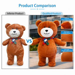 <span class=keywords><strong>Costume</strong></span> Gonfiabile Professionale Personalizzato a Forma di Orso Mascotte Pubblicitaria a 360 Gradi per Pubblicità - Product Image 3