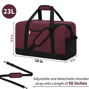 Bolsa de Gimnasio Pequeña de 30L 45L <span class=keywords><strong>para</strong></span> Hombre, Bolsa Deportiva Cuadrada Impermeable Personalizada con Bordado, Bolsa de Viaje de Fin de Semana <span class=keywords><strong>para</strong></span> Mujer - Product Image 6