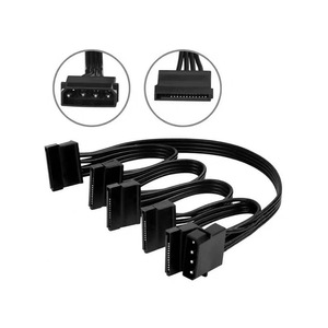 4 Pin To Sata 1 To 5 Connector <b>Cable</b> <b>Power</b> Cord <b>Computer</b> Use - Product Image 1