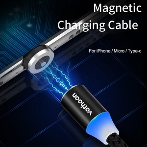 <span class=keywords><strong>C</strong></span>âble de charge magnétique 3 en 1 de forme ronde <span class=keywords><strong>USB</strong></span> <span class=keywords><strong>C</strong></span> avec adaptateur Micro Type <span class=keywords><strong>C</strong></span> 8 broches <span class=keywords><strong>C</strong></span>âble <span class=keywords><strong>USB</strong></span>-<span class=keywords><strong>C</strong></span> pour téléphone portable - Product Image 4