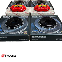 Kit d'étriers de frein arrière à 4 pistons GT4 pour Ford F-150 Chevrolet Silverado Ram 1500 GMC Sierra Toyota Tundra